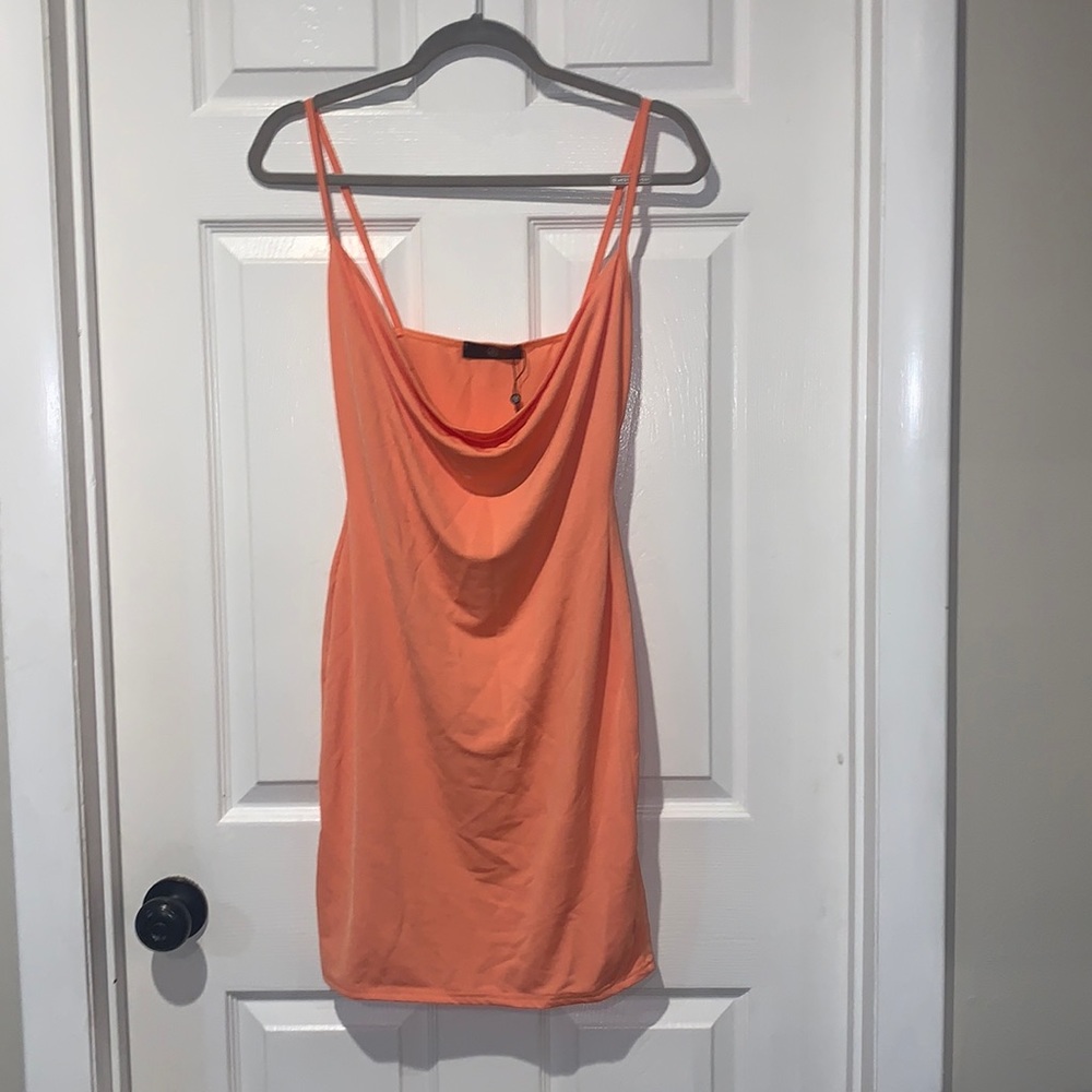 Slinky Cowl Bodycon Mini Dress
